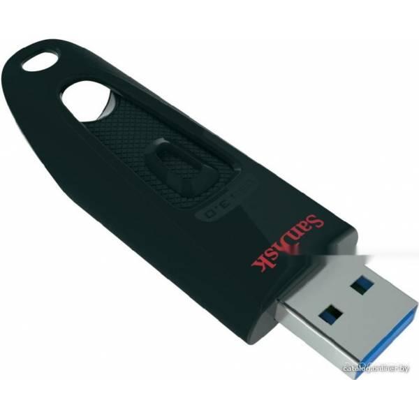 USB Flash SanDisk Ultra USB 3.0 Black 128GB (SDCZ48-128G-U46) - фото 3 - id-p225486187