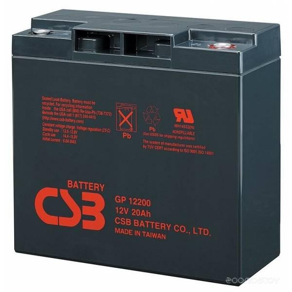 Аккумулятор для ИБП CSB GP12200 (12В/20 А·ч) - фото 1 - id-p225489170