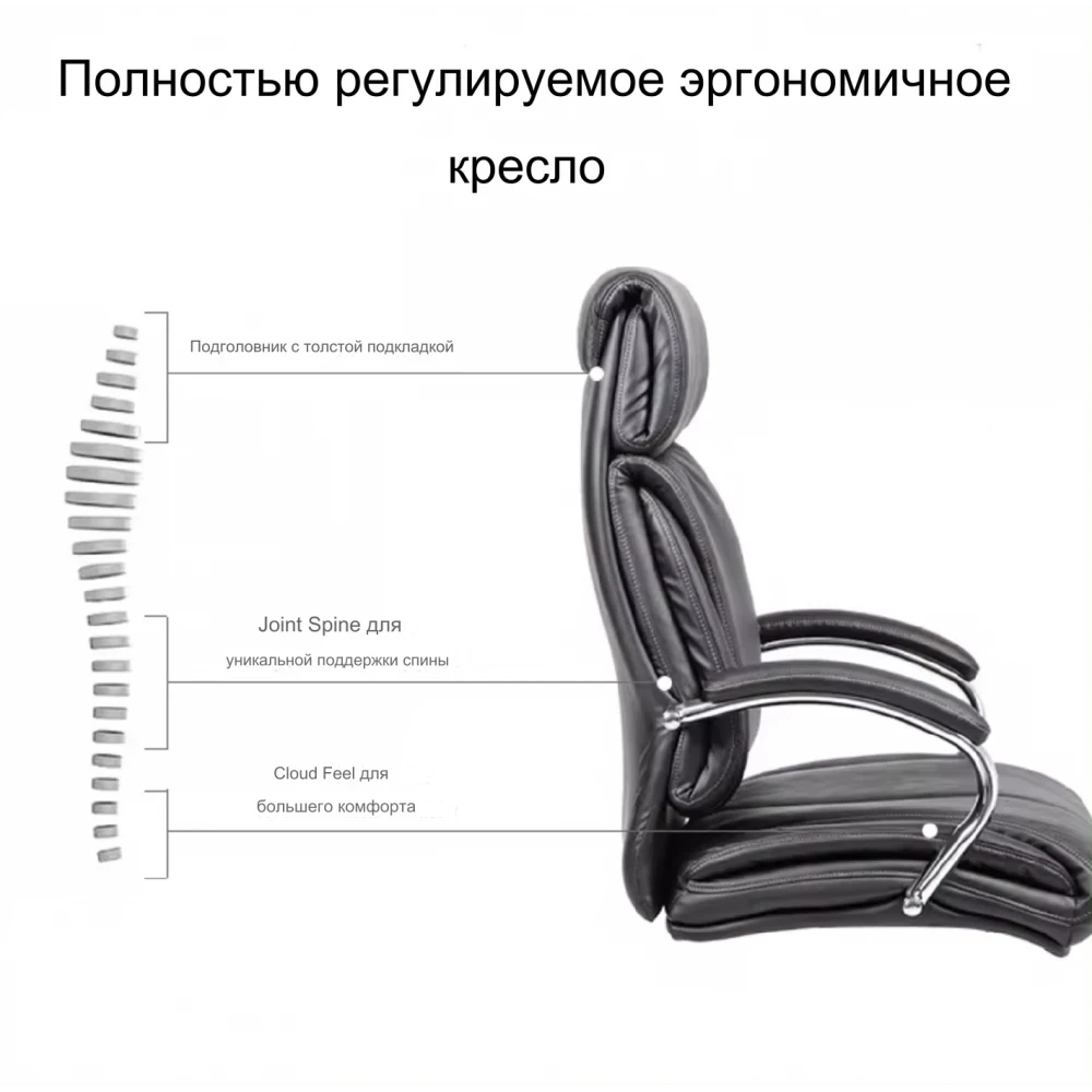 Кресло SitUp HAIFA сhrome (экокожа Black) - фото 8 - id-p225488783