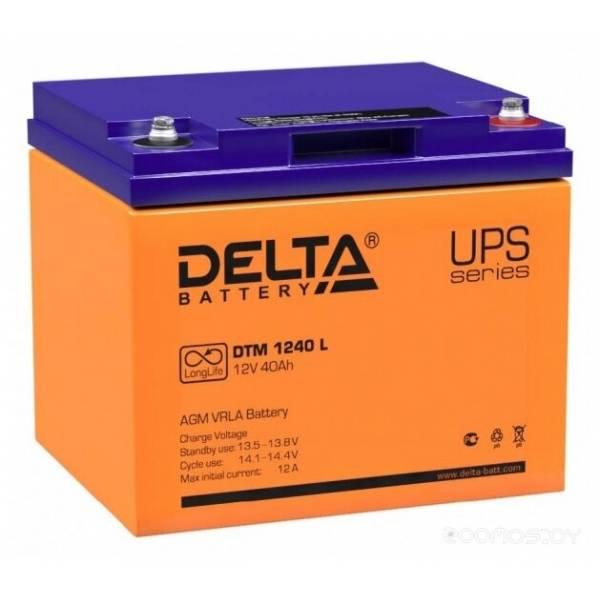 Аккумулятор для ИБП DELTA DTM 1240 L (12В/40 А·ч) - фото 1 - id-p225489188