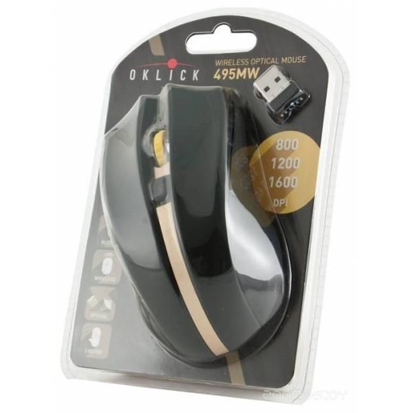 Мышь Oklick 495MW Wireless Optical Mouse Black USB - фото 6 - id-p225494132