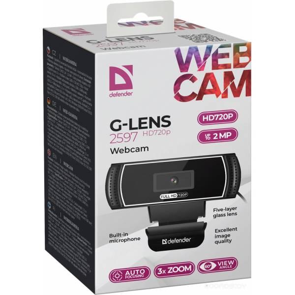 Веб-камера Defender WebCam G-Lens 2597 HD720p - фото 4 - id-p225486234