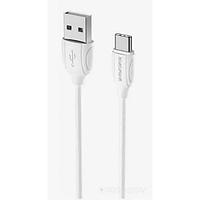 Кабель Borofone BX19 USB Type-C - Lightning (1 м, белый)