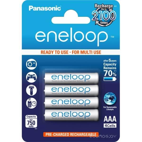 Аккумуляторы Panasonic Eneloop AAA 750mAh 4 шт. (BK-4MCCE/4BE) - фото 1 - id-p225487352