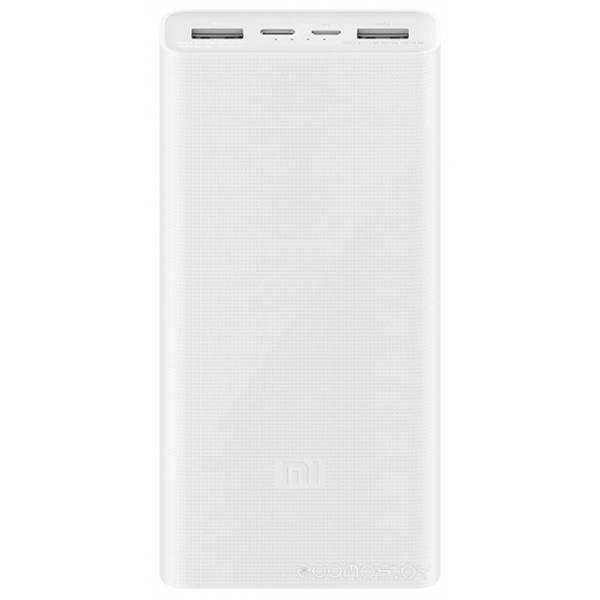Портативное зарядное устройство Xiaomi Mi Power Bank 3 PLM18ZM USB-C 20000mAh (белый) - фото 1 - id-p225495236