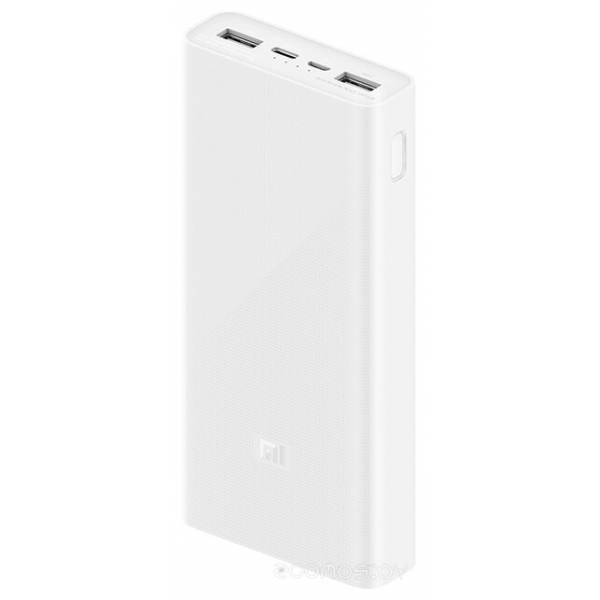 Портативное зарядное устройство Xiaomi Mi Power Bank 3 PLM18ZM USB-C 20000mAh (белый) - фото 2 - id-p225495236