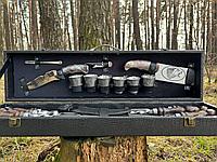 Набор для шашлыка и гриля в чемодане "Лесной Волк" Кизляр 17 предметов