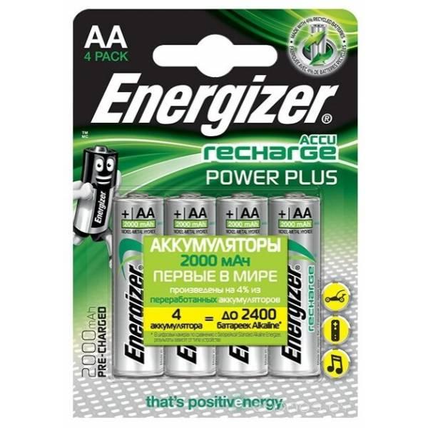 Аккумулятор Energizer Recharge Power Plus AA 2000mAh 4 шт. - фото 1 - id-p225486509