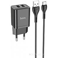 Сетевое зарядное Hoco N25 USB Type-C (черный)