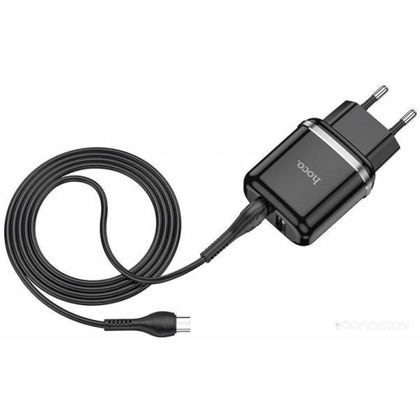 Сетевое зарядное Hoco N4 (черный) - фото 1 - id-p225486535