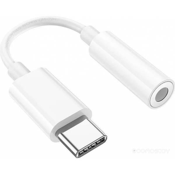 Адаптер Hoco LS35 USB Type-C - 3.5 jack (белый) - фото 1 - id-p225486567