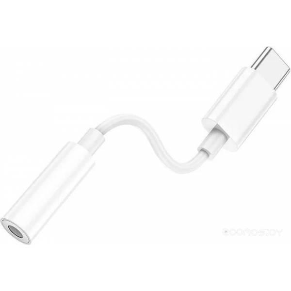 Адаптер Hoco LS35 USB Type-C - 3.5 jack (белый) - фото 4 - id-p225486567