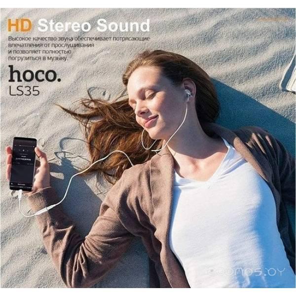 Адаптер Hoco LS35 USB Type-C - 3.5 jack (белый) - фото 5 - id-p225486567