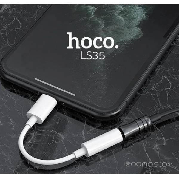Адаптер Hoco LS35 USB Type-C - 3.5 jack (белый) - фото 7 - id-p225486567