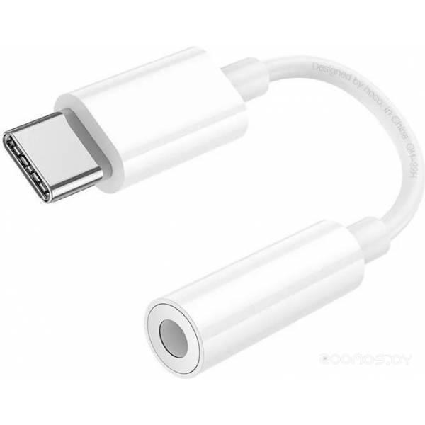 Адаптер Hoco LS35 USB Type-C - 3.5 jack (белый) - фото 10 - id-p225486567