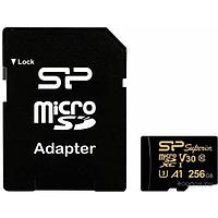 Карта памяти Silicon Power Superior Golden A1 microSDXC SP256GBSTXDV3V1GSP 256GB