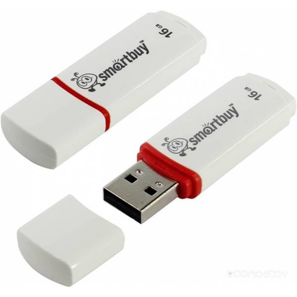 USB Flash SmartBuy Crown 32GB (White) (SB32GBCRW-W) - фото 1 - id-p225486644