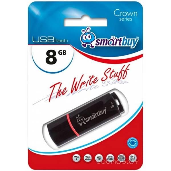 USB Flash SmartBuy Crown 8GB (Black) (SB8GBCRW-K) - фото 2 - id-p225486645