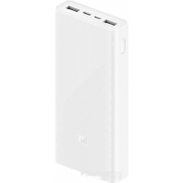 Портативное зарядное устройство Xiaomi Mi Power Bank 3 PLM18ZM USB-C 20000mAh (белый) - фото 2 - id-p225486674