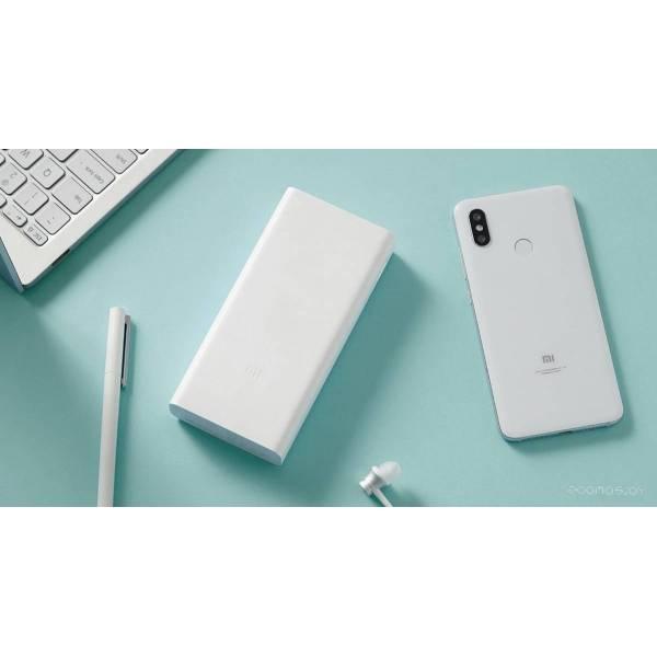 Портативное зарядное устройство Xiaomi Mi Power Bank 3 PLM18ZM USB-C 20000mAh (белый) - фото 6 - id-p225486674