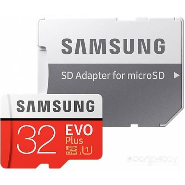 Карта памяти Samsung EVO Plus microSDHC 32GB + адаптер - фото 3 - id-p225487586