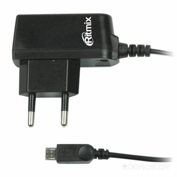 Сетевое зарядное устройство Ritmix RM-110 (Black) - фото 1 - id-p225486710