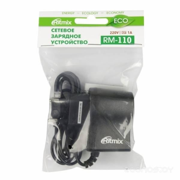 Сетевое зарядное устройство Ritmix RM-110 (Black) - фото 2 - id-p225486710