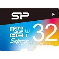 Карта памяти Silicon Power Superior Pro microSDHC SP032GBSTHDU3V20SP 32GB (с адаптером)