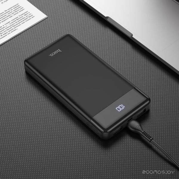 Портативное зарядное устройство Hoco J84 Cool plug 10000mAh (черный) - фото 4 - id-p225486745