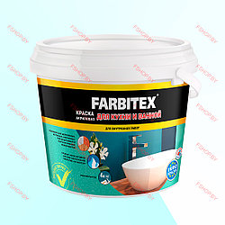 Краска на кухню и ванную комнату акриловая Farbitex - 3 кг