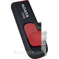 USB Flash A-Data C008 Black+Red 16 Гб (AC008-16G-RKD)