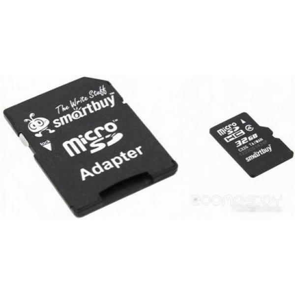 Карта памяти SmartBuy microSDHC Class 10 32GB (SB32GBSDCL10-01) - фото 2 - id-p225486774
