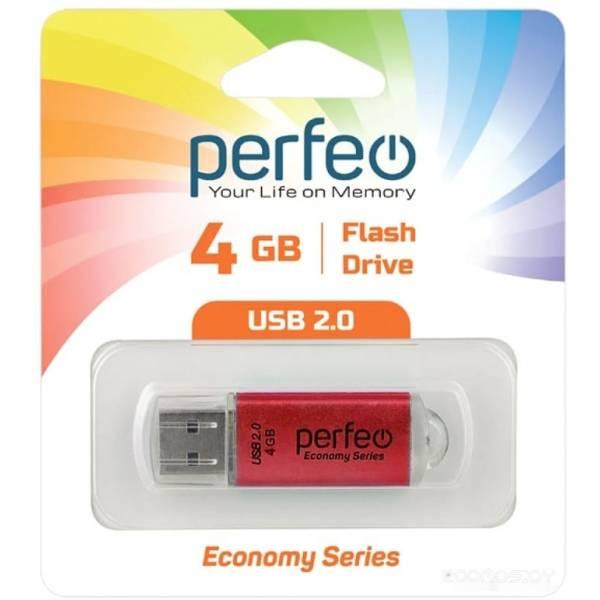 USB Flash Perfeo E01 4GB (красный) - фото 3 - id-p225486870