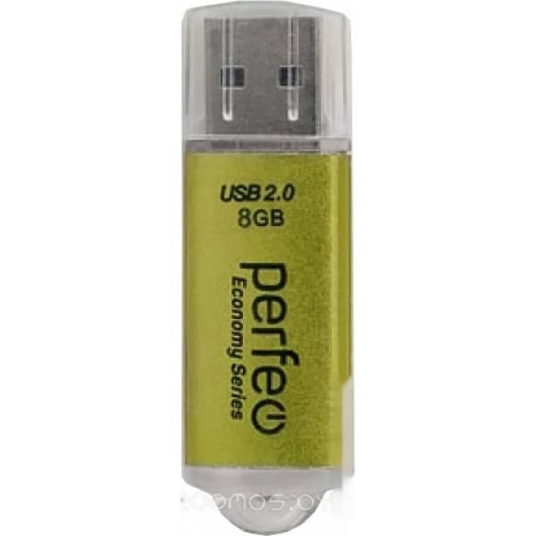 USB Flash Perfeo E01 8GB (золотистый) - фото 1 - id-p225486874