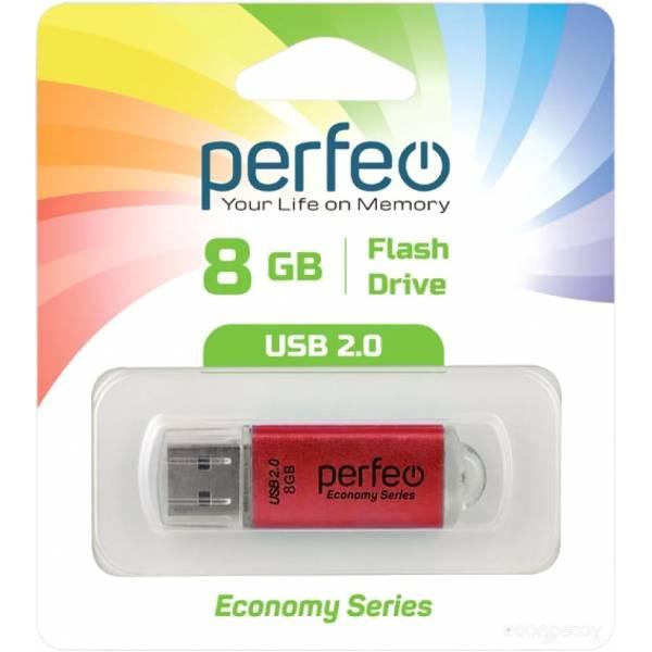 USB Flash Perfeo E01 8GB (красный) - фото 2 - id-p225486875