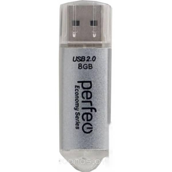 USB Flash Perfeo E01 8GB (серебристый) - фото 1 - id-p225486876