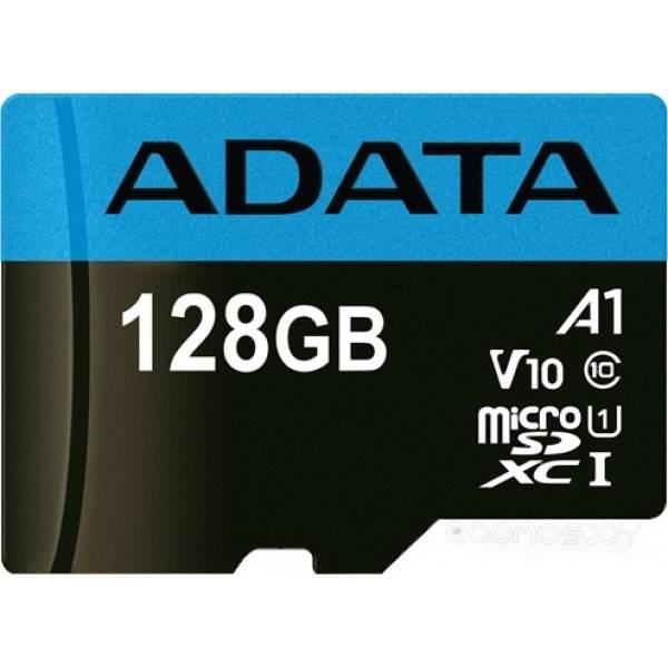 Карта памяти A-Data Premier AUSDX128GUICL10A1-RA1 microSDXC 128GB (с адаптером) - фото 2 - id-p225491865
