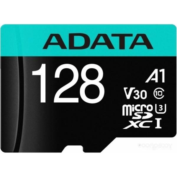 Карта памяти A-Data Premier Pro AUSDX128GUI3V30SA2-RA1 microSDXC 128GB (с адаптером) - фото 2 - id-p225491869