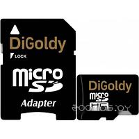 Карта памяти Digoldy microSDHC (Class 10) 32GB + адаптер [DG032GCSDHC10-AD]