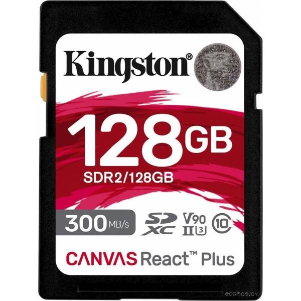 Карта памяти Kingston Canvas React Plus SDXC 128GB - фото 1 - id-p225491888