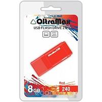 USB Flash OltraMax 240 8GB (красный) [OM-8GB-240-Red]