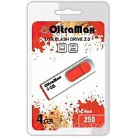 USB Flash OltraMax 250 4GB (красный) [OM-4GB-250-Red]