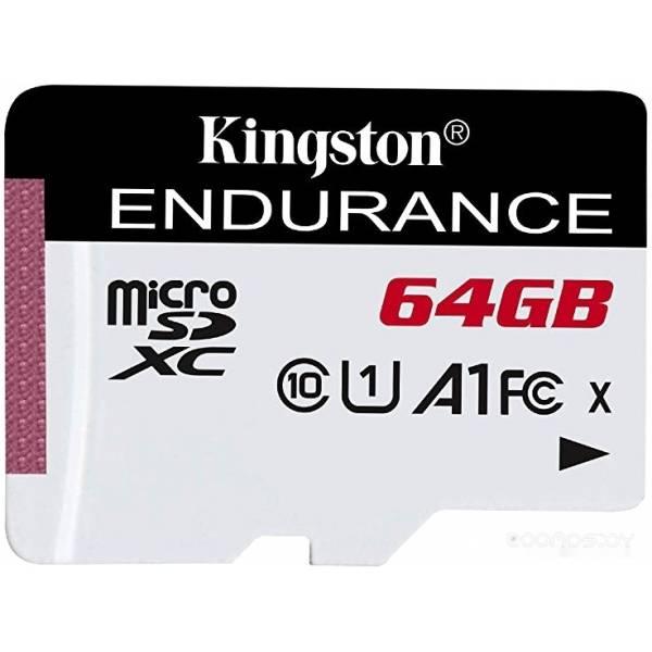 Карта памяти Kingston High Endurance microSDXC 64GB - фото 1 - id-p225491895