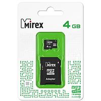 Карта памяти Mirex microSDXC Class 10 UHS-I U1 16GB + SD adapter (13613-AD10SD16)