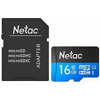 Карта памяти Netac P500 Standard 16GB NT02P500STN-016G-R (с адаптером)