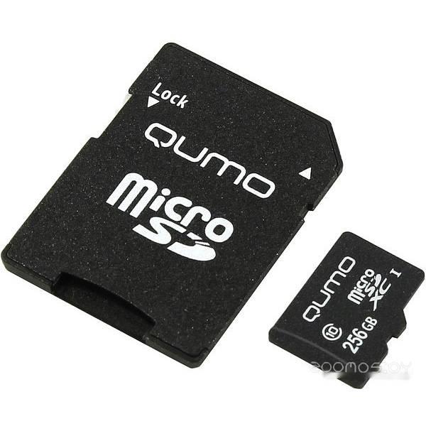 Карта памяти Qumo microSDXC QM256GMICSDXC10U3 256GB - фото 1 - id-p225491923