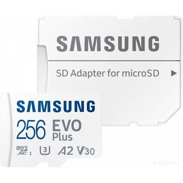 Карта памяти Samsung EVO Plus 2021 microSDXC 256GB (с адаптером) - фото 1 - id-p225491924