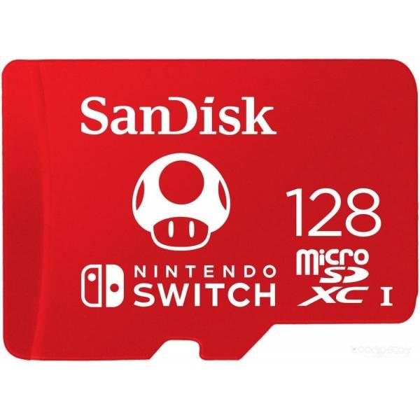 Карта памяти SanDisk For Nintendo Switch microSDXC SDSQXAO-128G-GN3ZN 128GB - фото 1 - id-p225491933