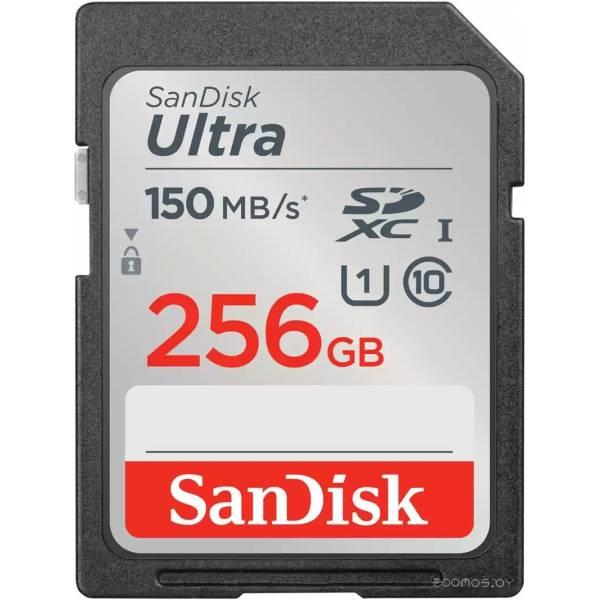 Карта памяти SanDisk Ultra SDXC SDSDUNC-256G-GN6IN 256GB - фото 1 - id-p225491943