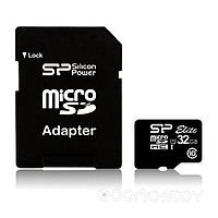 Карта памяти Silicon Power microSDHC Elite UHS-I (Class 10) 32GB (SP032GBSTHBU1V10-SP)